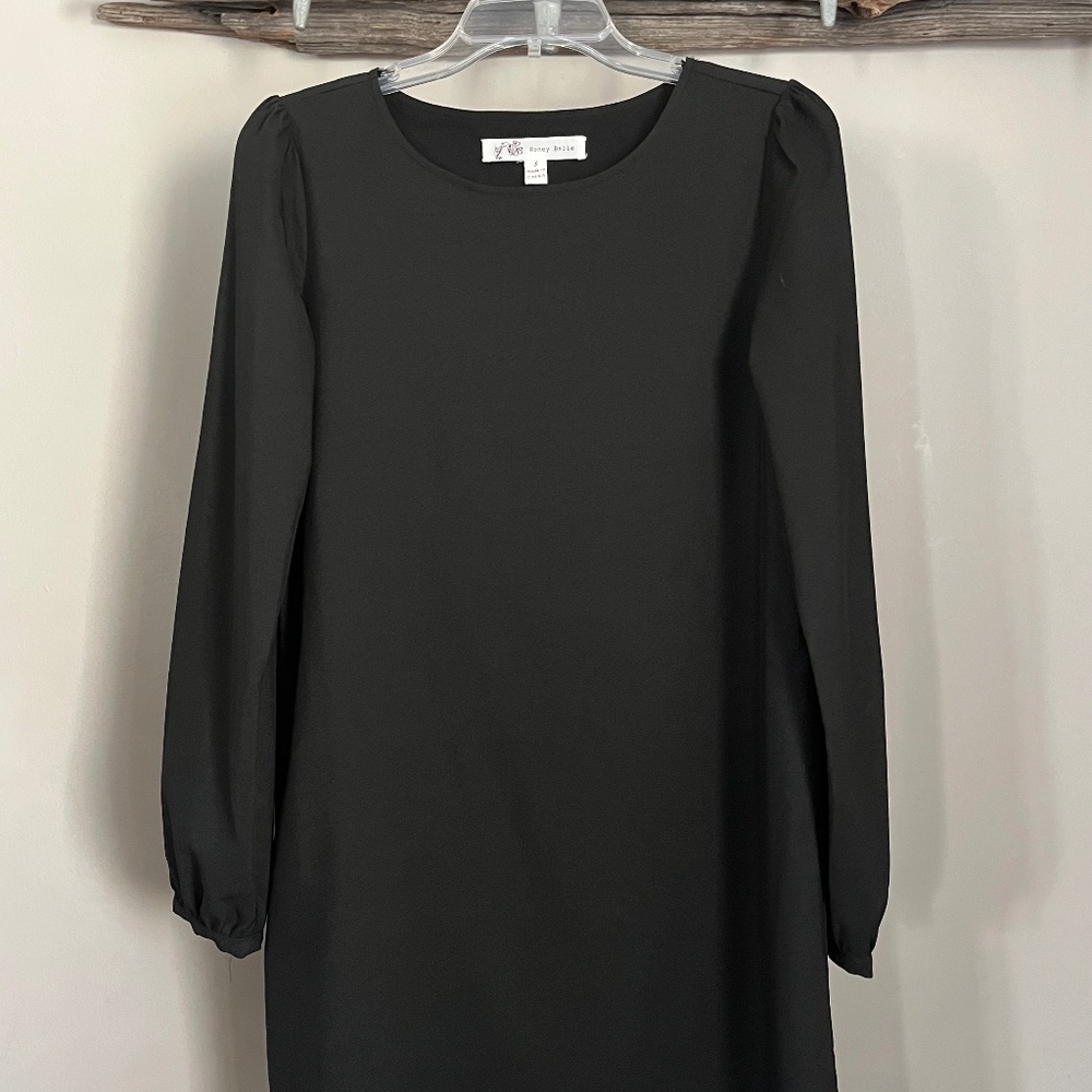 Black shift dress